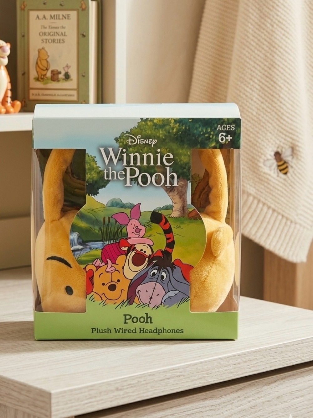 Disney Winnie the Pooh Plush Headphones in Yellow